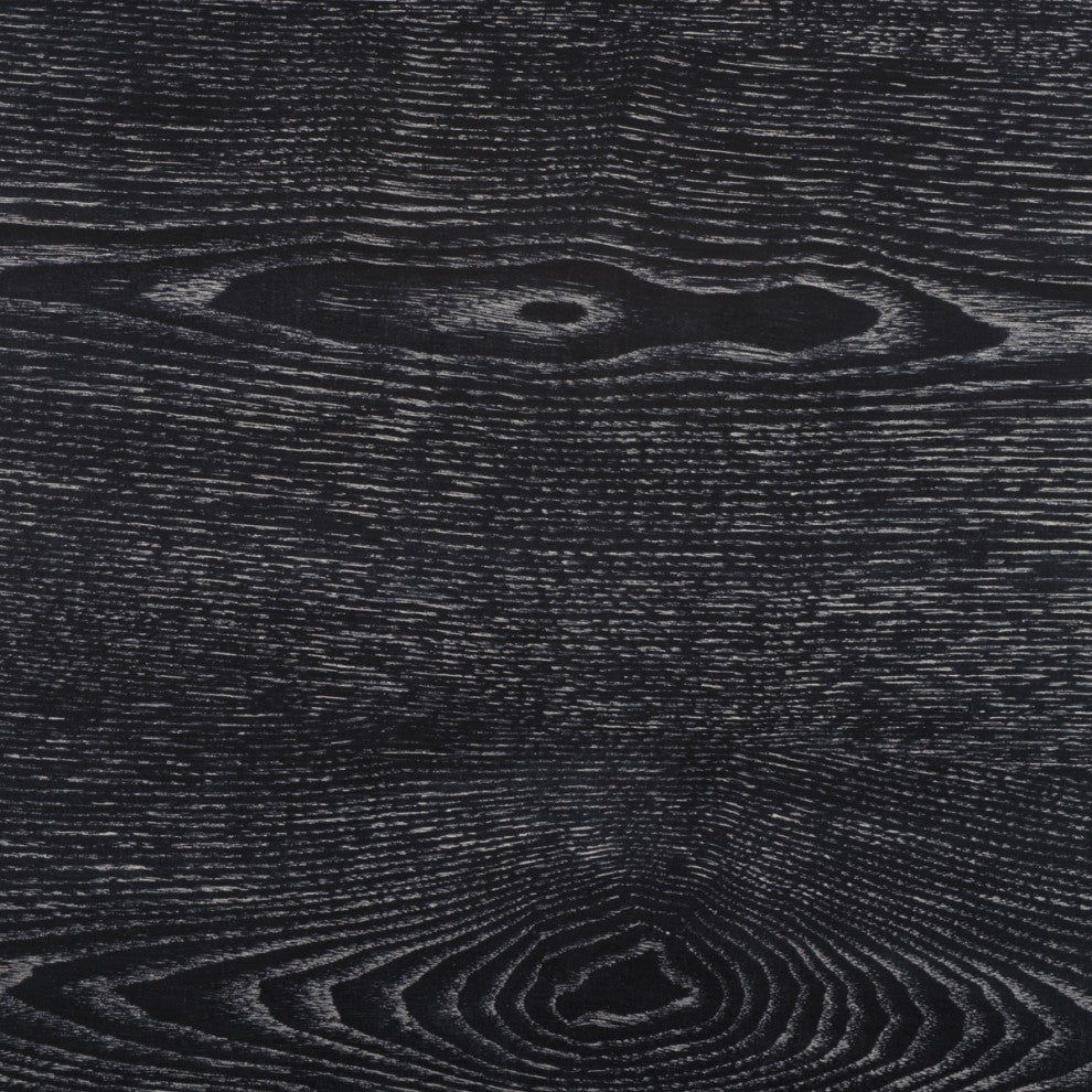 Safavieh Couture Maia 2-Drawer Lacquer Desk Black Cerused Oak