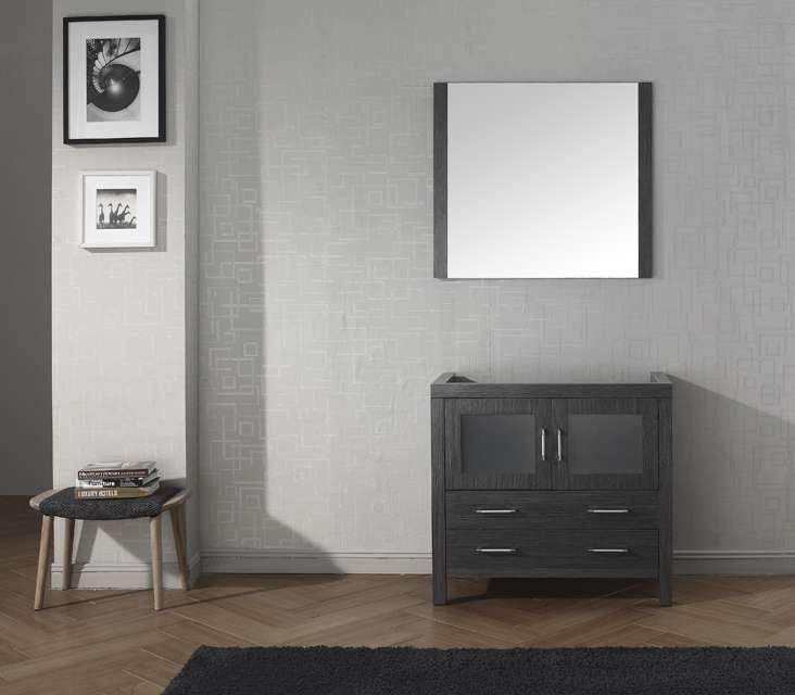 Dior 32" Single Bathroom Vanity Cabinet Zebra Gray