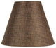 Parchment Chandelier Candle, Chocolate Burlap