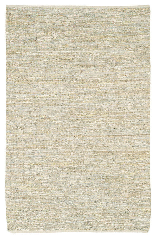 Saket Contemporary Area Rug, Ivory, 5'x7'6" Rectangle