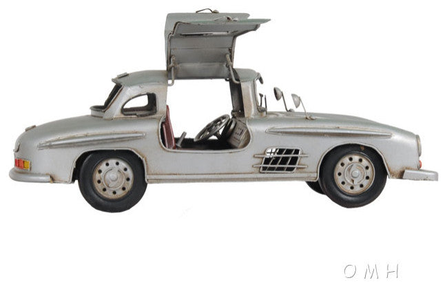 MERCEDES BENZ 300L GULLWING SILVER MODEL Collectible Metal scale model Car