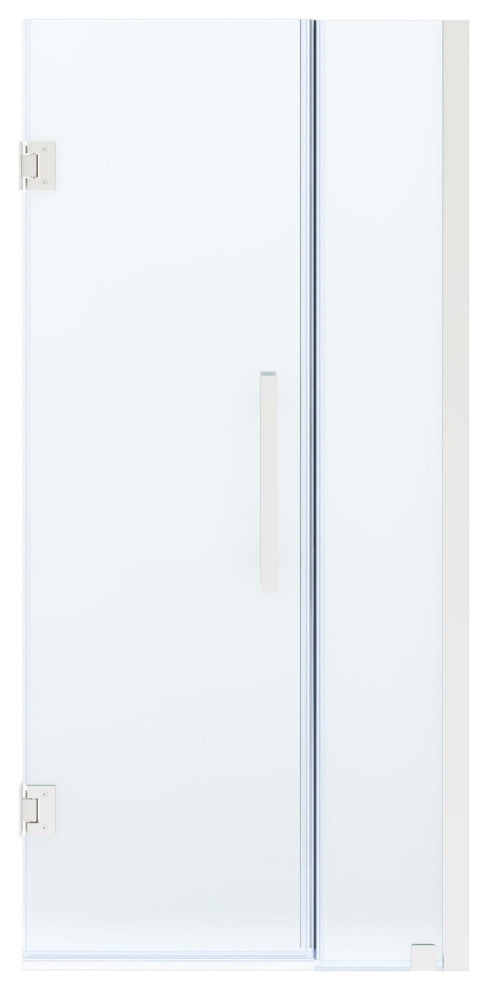 Panama 33 7/8-35 1/16"Wx72"H Alcove Hinge Shower Door Satin Nickel