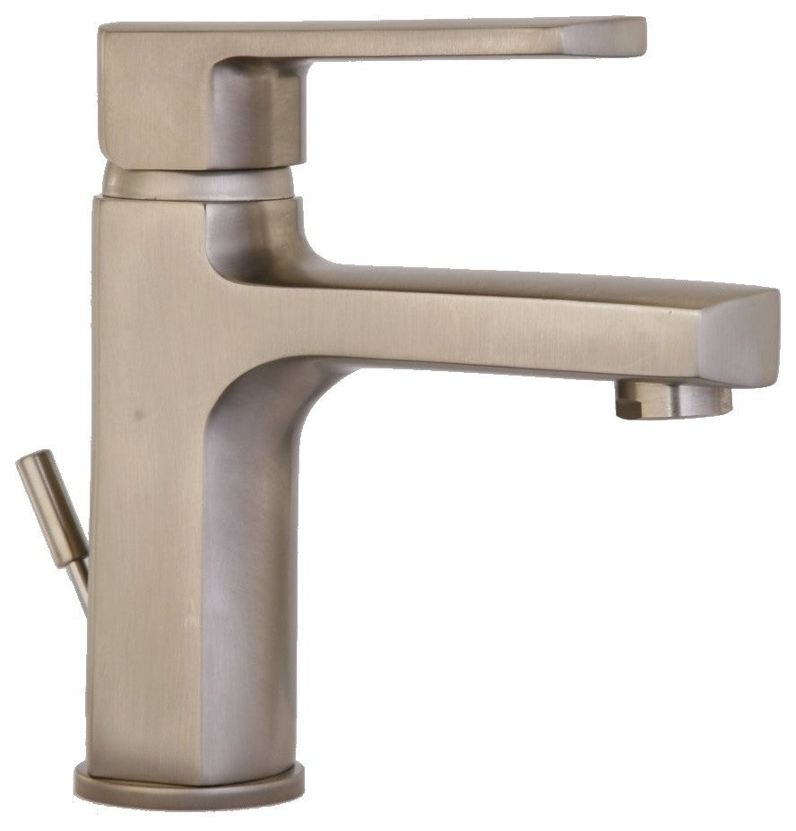 Novello Tall Single Lever Handle Lavatory Vessel Faucet, Brushed Nickel