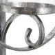 Kate and Laurel Doria Metal Wall Candle Holder Sconce, Silver