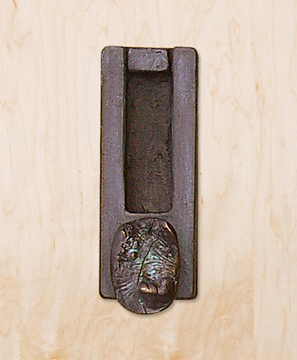 Burl Door Knocker, Bronze
