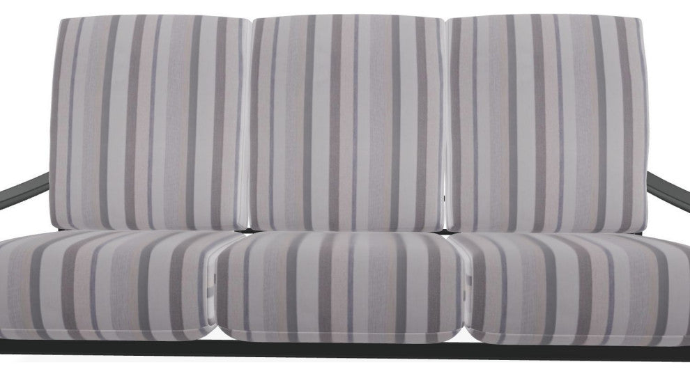 St. Catherine Deep Seat 3-Seat Outdoor Sofa, Sensory Dove/Graphite