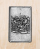 Rustic Bolt Cover Universal, Polished Pewter