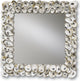 Nature Inspired Oyster Shell Mirror Square, Natural Shell