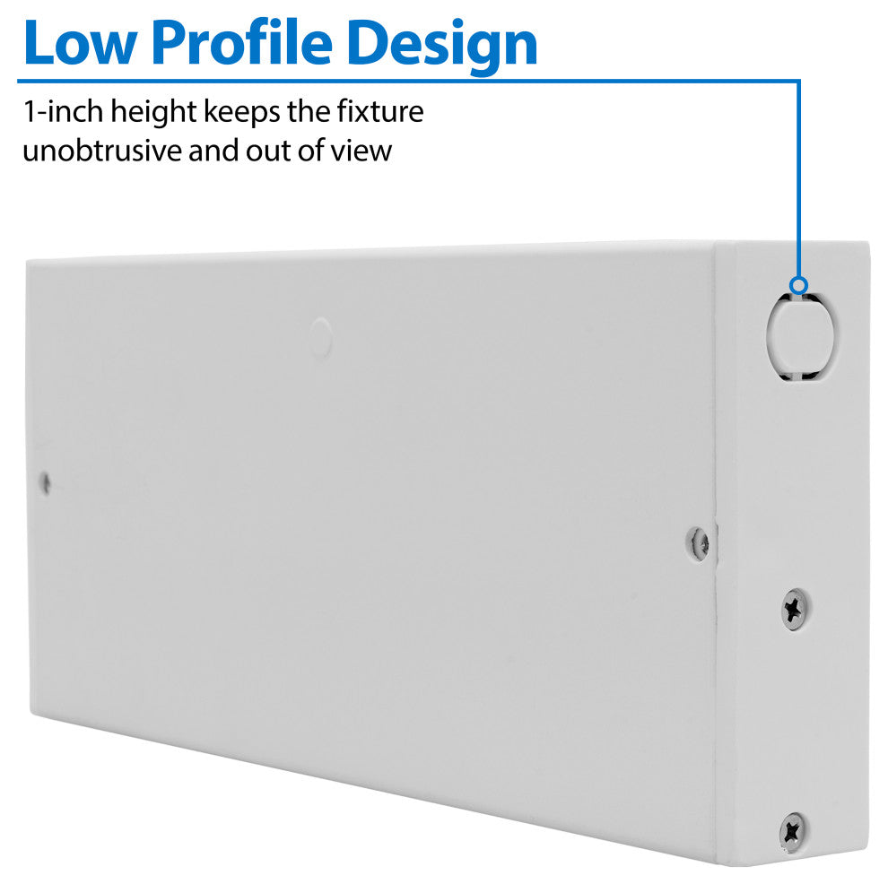 NUC-5 Series Selectable LED Under Cabinet Light, White, 8