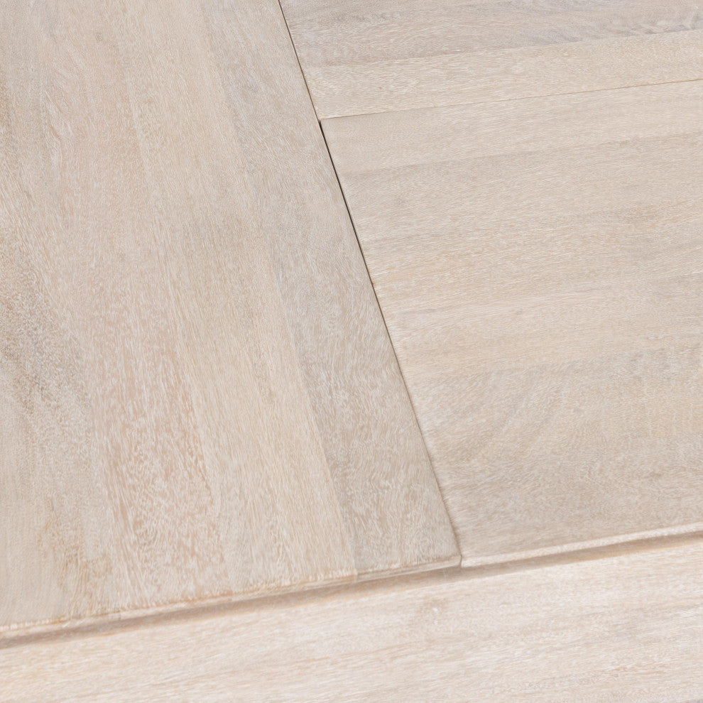 Rocklin Mango Wood Lift Top Coffee Table, White