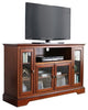 Highboy 52" Transitional Glass Wood TV Stand - Brown