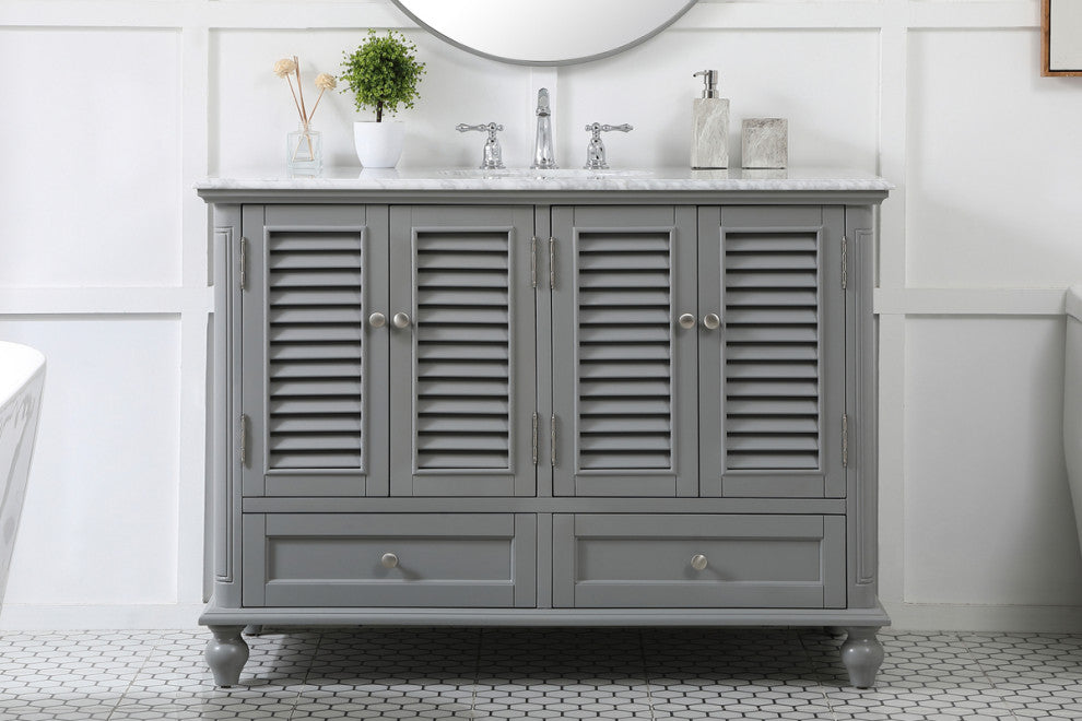 Home Living 48" Single Bathroom Vanity, Gray