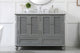 Home Living 48" Single Bathroom Vanity, Gray