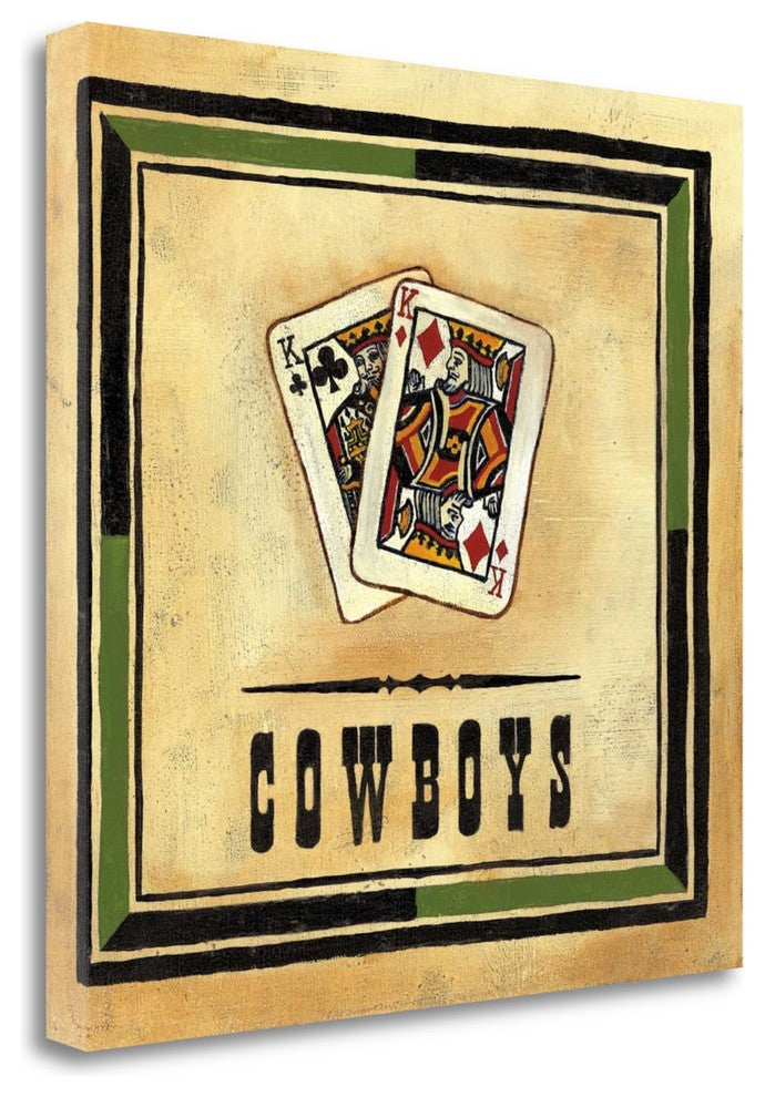 "Cowboys" By Jocelyne Anderson-Tapp, Giclee Print on Gallery Wrap Canvas
