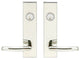Oslo Lever, Tubular Entry, Double Cylinder, Polished Stainless Steel