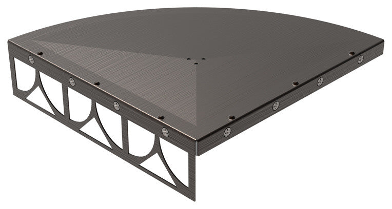 TileWare Victoria Series Structural Surfaces Claddy T-Shelf, Oil Rub Bronze