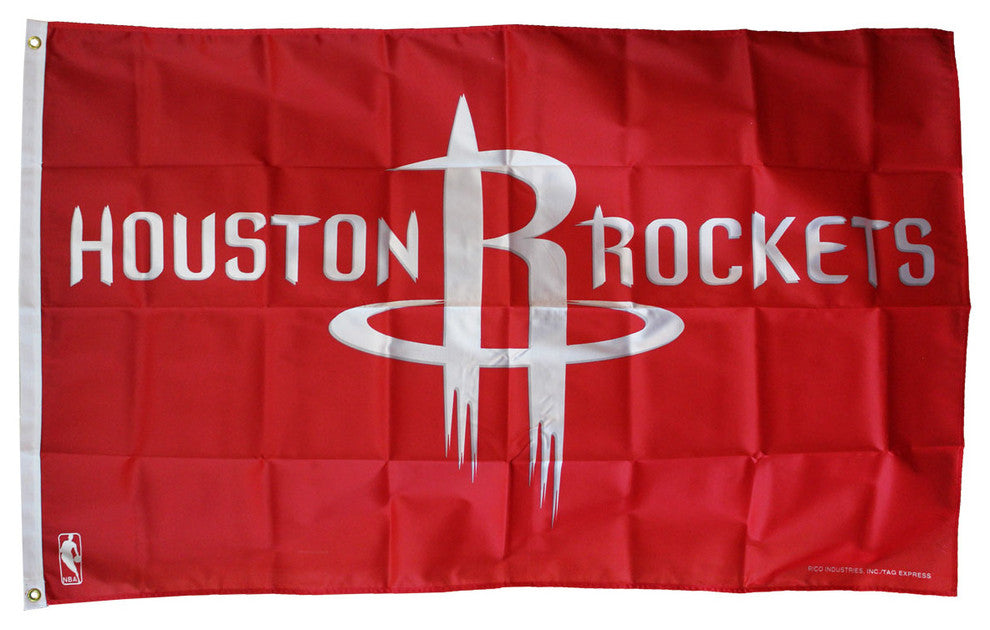 Houston Rockets, 3'x5' NBA Polyester Flag