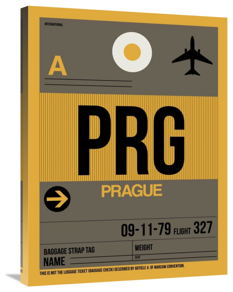 "PRG Prague Luggage Tag 1" Fine Art Print