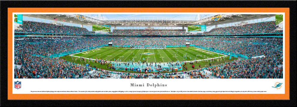 Miami Dolphins 50 Yard Line at Hard Rock Stadium, Select Frame