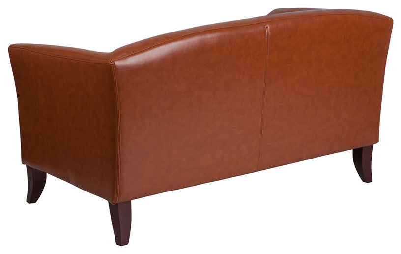 Hercules Imperial Series Cognac Leather Loveseat