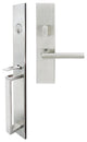 Frankfurt Lever, Mortise Entry Handleset, Right Hand, Satin Stainless Steel