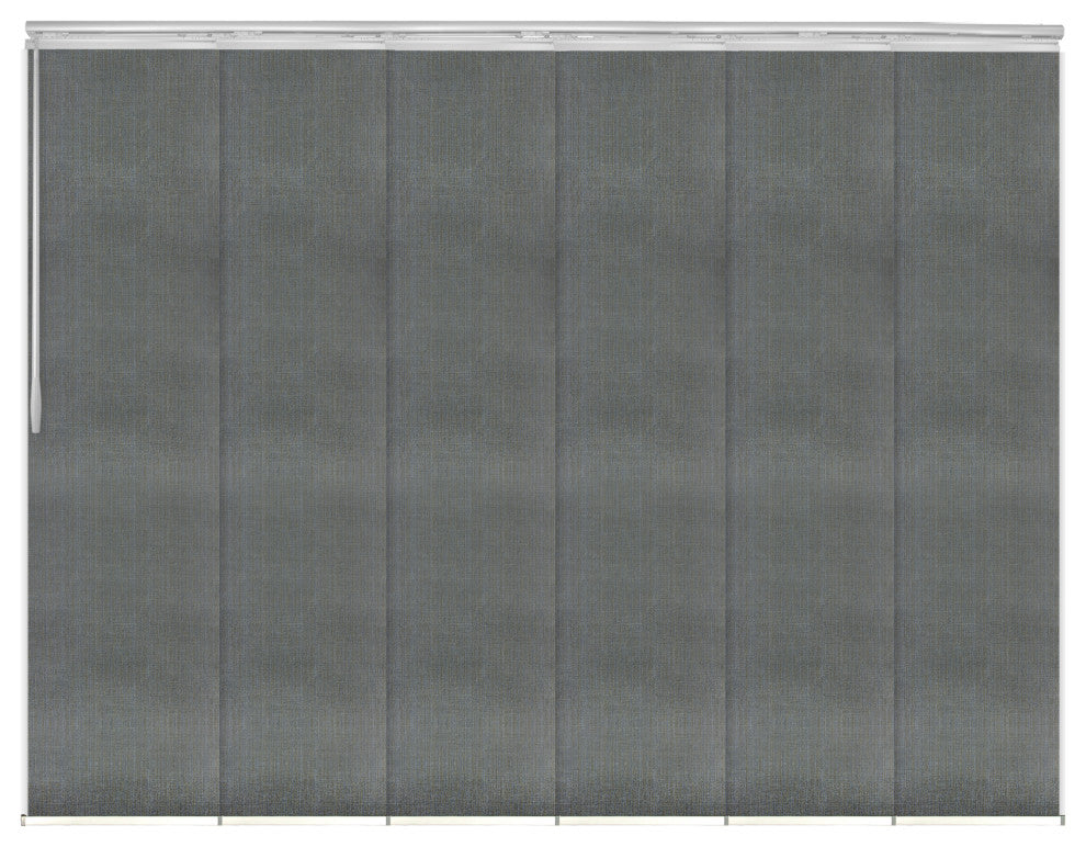 Stormy 6-Panel Track Extendable Vertical Blinds 98-130"W