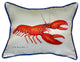 Pair of Betsy Drake Red Lobster Large Pillows