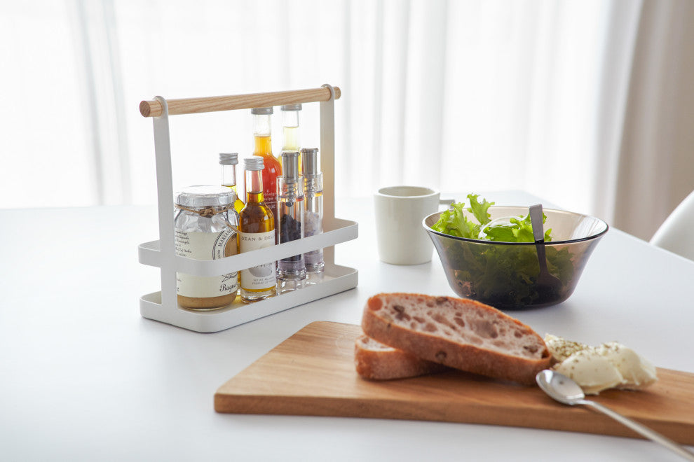 Tosca Tabletop Spice Rack, White