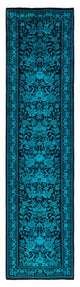 Overdyed One-of-a-Kind Hand-Knotted Area Rug Black, 2' 7" x 10' 8"