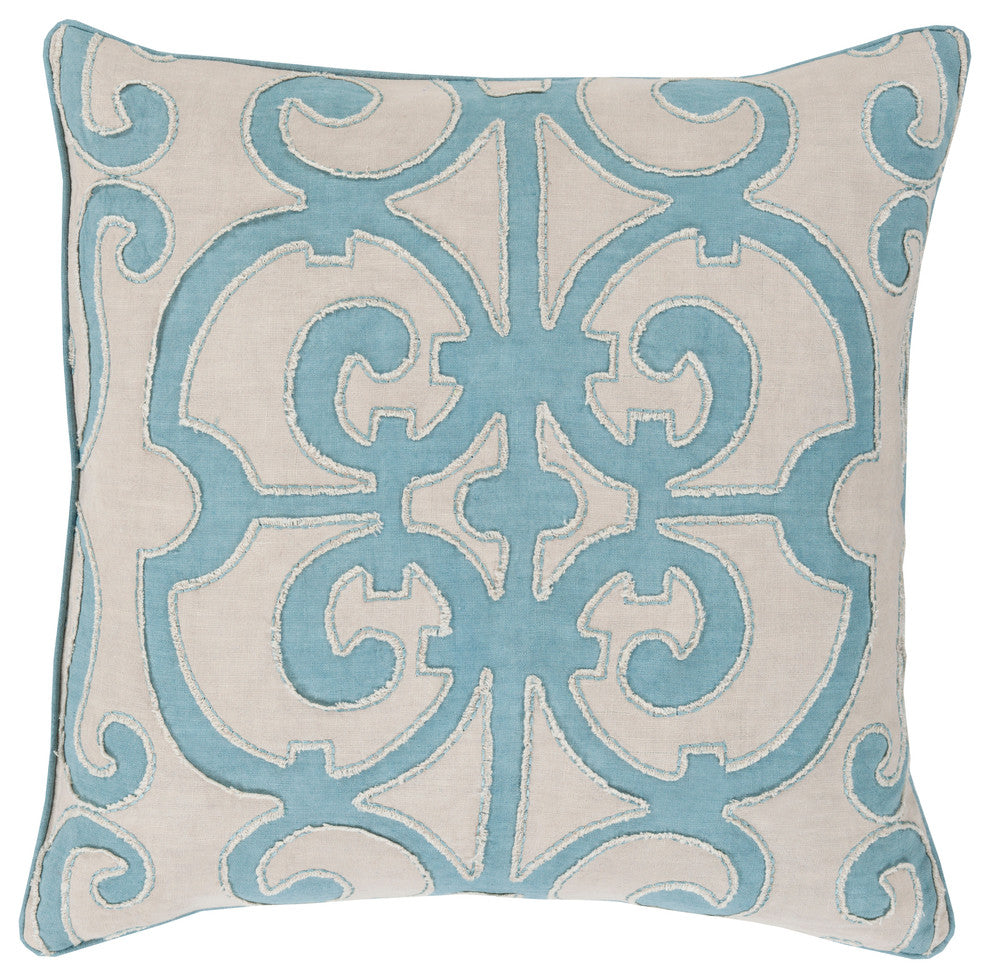 Amelia Pillow 22x22x5, Down Fill