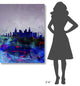"Las Vegas Watercolor Skyline" Fine Art Print