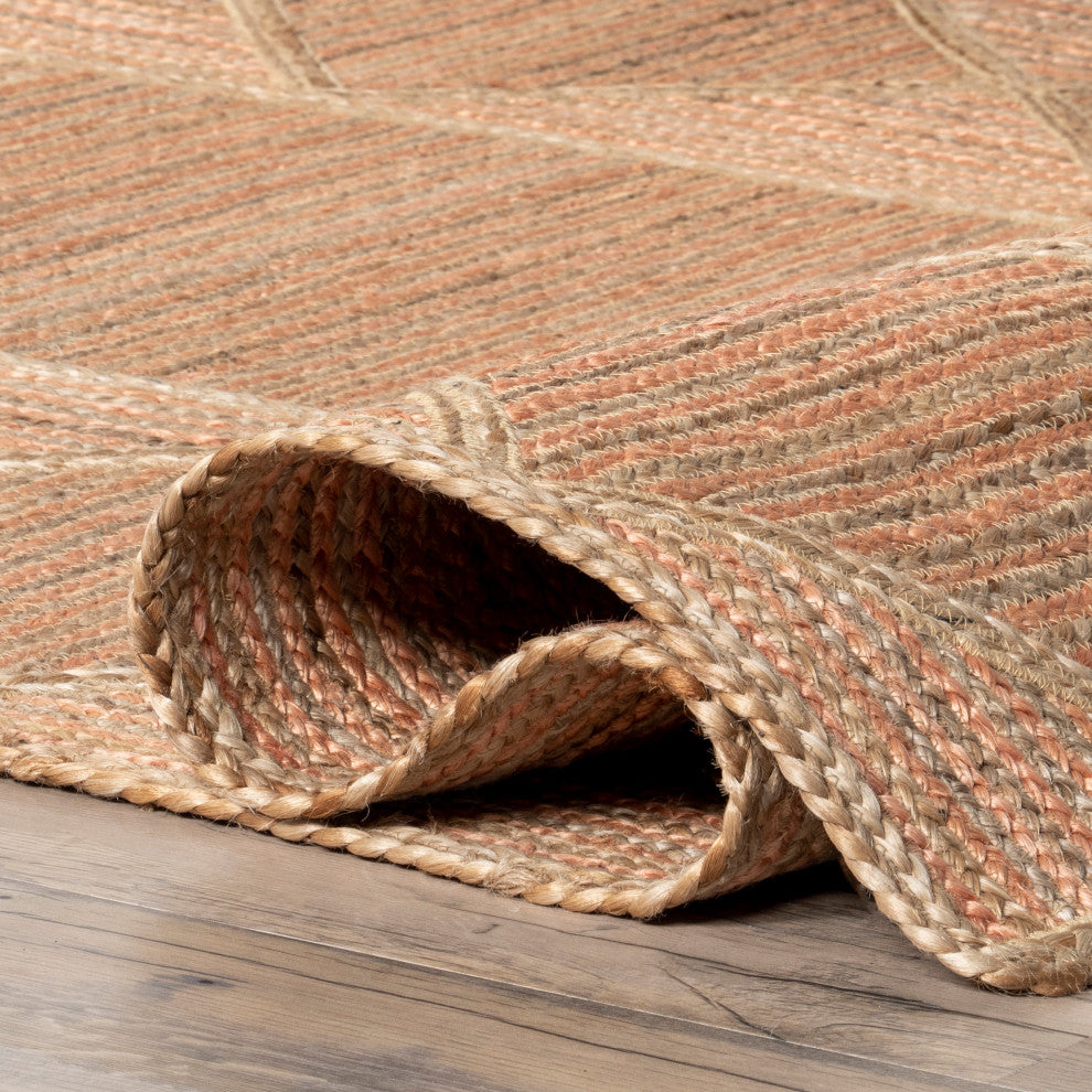 Nuloom Errika Moroccan Jute Rug, Natural 5' x 8'