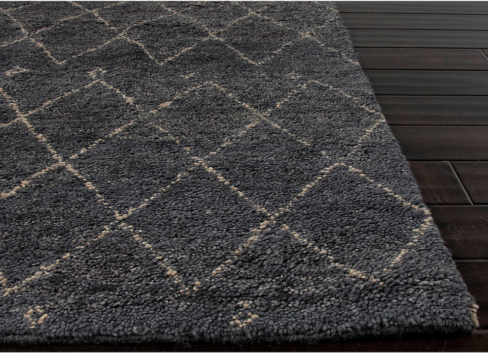 Jaipur Living Casablanca Hand-Knotted Trellis Gray/White Area Rug, 9'6"x13'6"