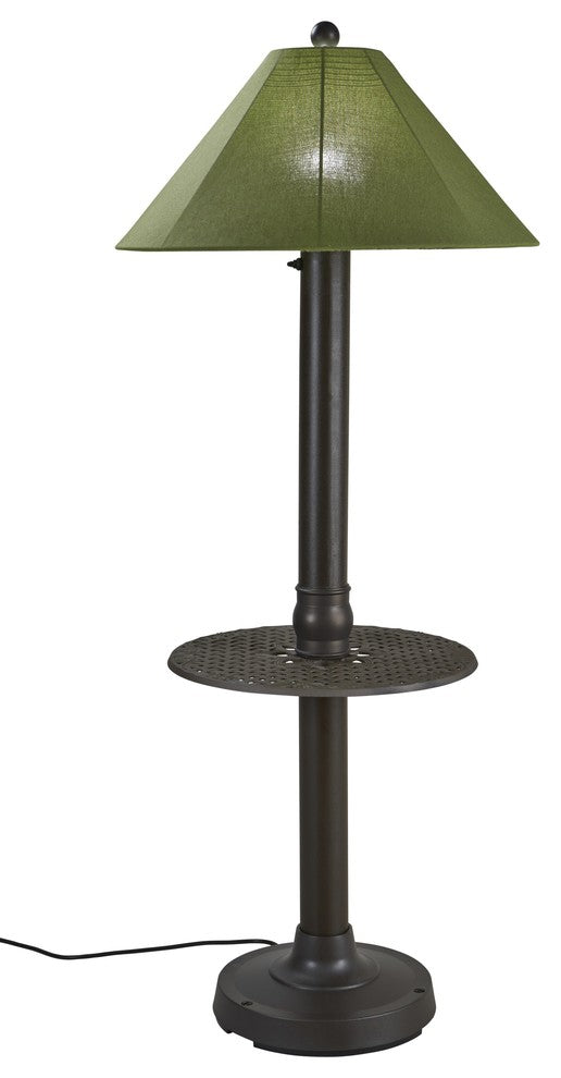 Catalina Table/Floor Lamp With 3" Bronze Body/Spectrum Cilantro Sunbrella Shade