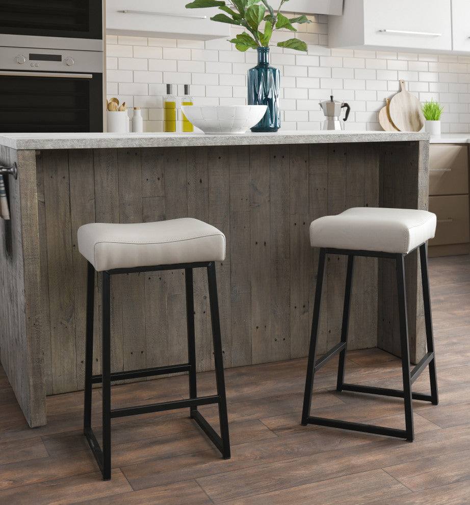 Amber 26" Counter Stool, Set of 2, Beige