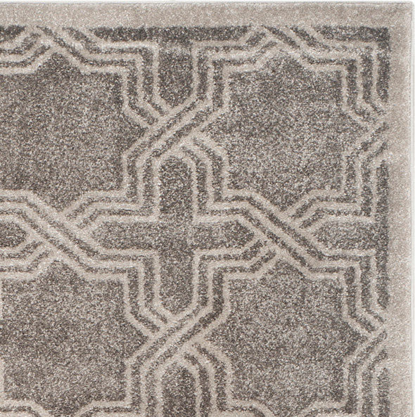 Safavieh Amherst Amt413C Outdoor Rug, Grey/Light Grey, 4'0" X 6'0"