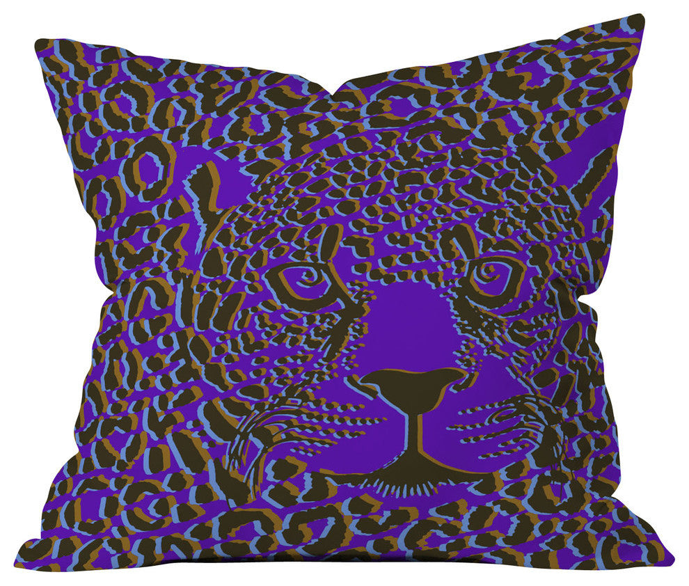 Deny Designs Aimee St Hill Leopard 1 Outdoor Throw Pillow