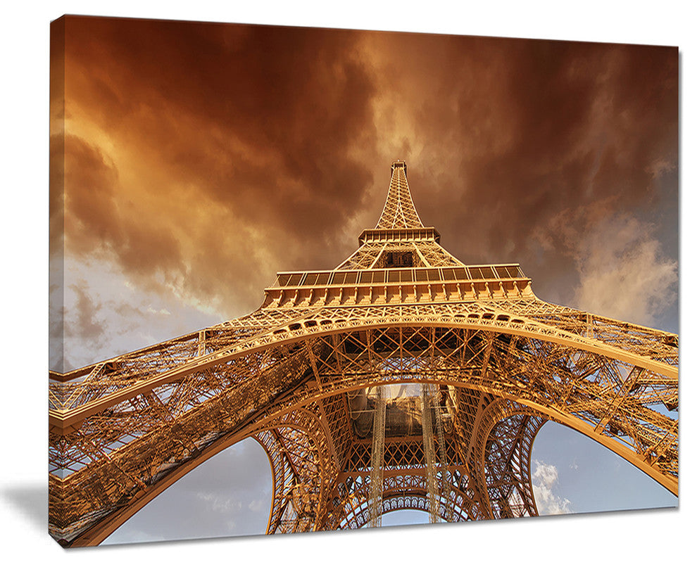 "Beautiful View of Paris Eiffel Tower in Paris" Cityscape Art, 40"x30"