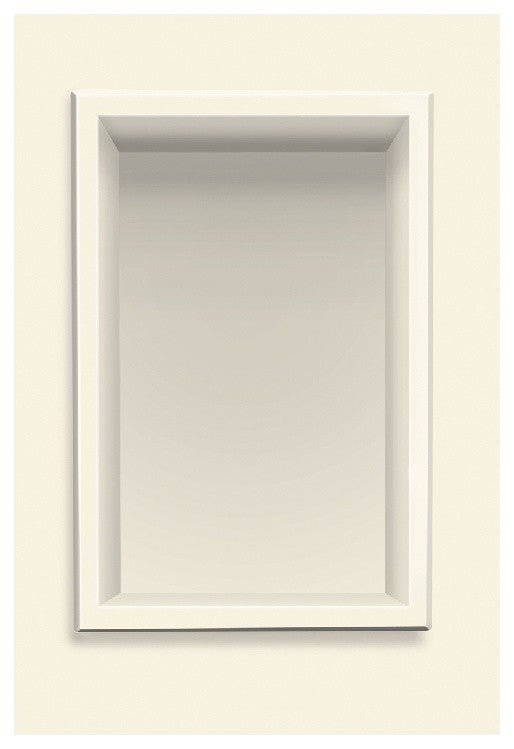 Decor 7-1/2"x11" Recessed Shampoo Caddy, Biscuit