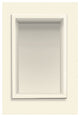 Decor 7-1/2"x11" Recessed Shampoo Caddy, Biscuit
