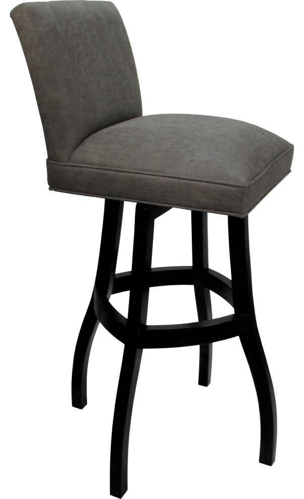 Swivel Wood Counter, Bar or Extra Tall Stool - Sommerville on S-Base, Northwest Elk - Black, 34"
