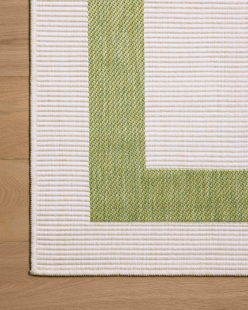 Loloi Easton Green / Ivory 8'-6" x 11'-6" Area Rug