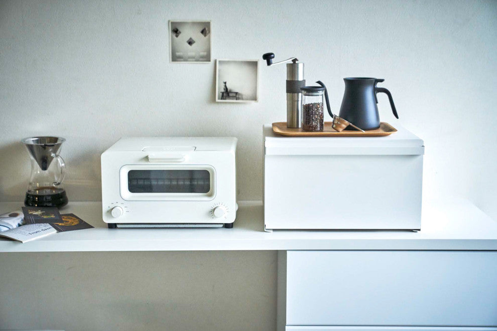Tower Bread Box, White