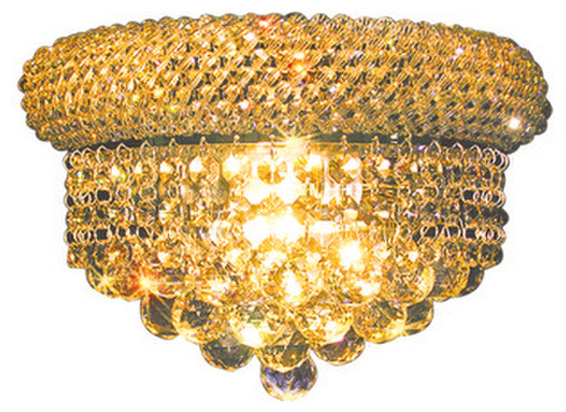 Artistry Lighting Primo Collection Flush Mount Chandelier 12x06, Gold