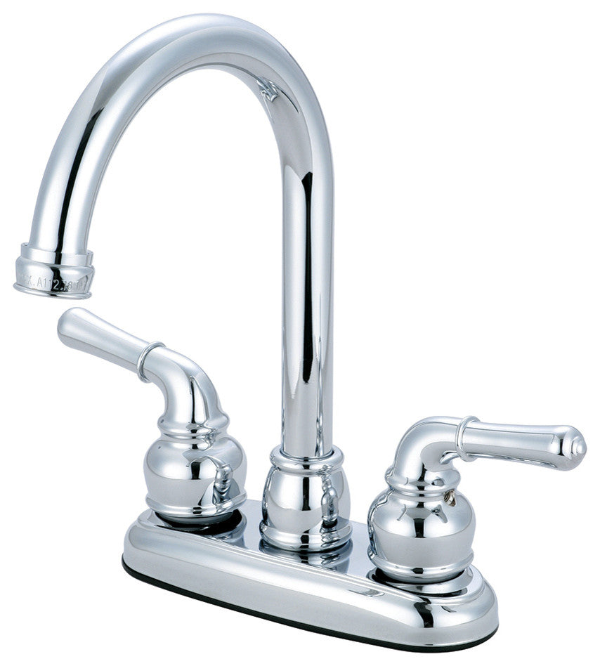 Two Handle Bar Faucet, Polished Chrome