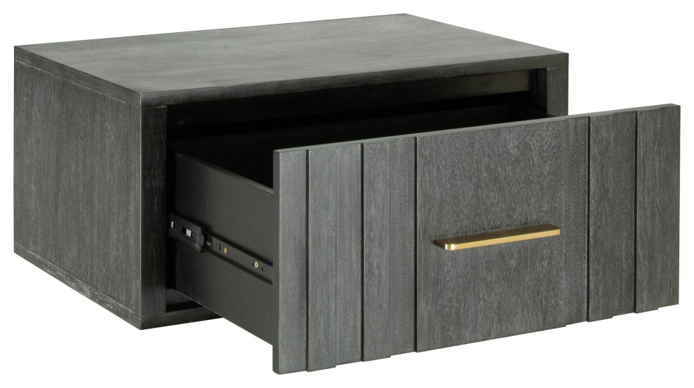 Modrest Manchester- Contemporary Dark Gray Nightstand