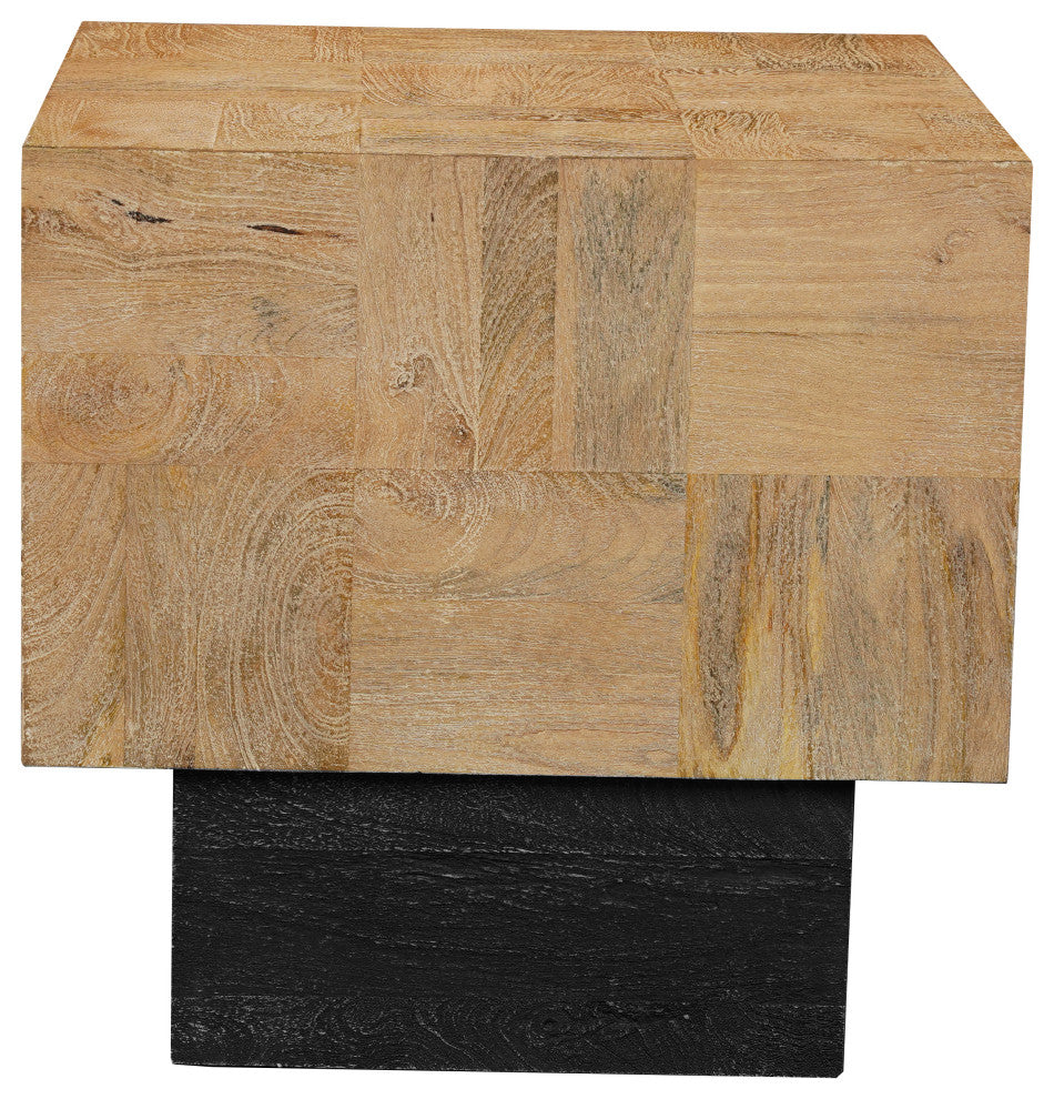 Camilla 2-piece Solid Wood Living Room Table Set, Brown, Rectangular