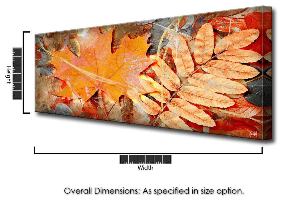 Fall Ink III, Canvas Wall Art, 20"x40"