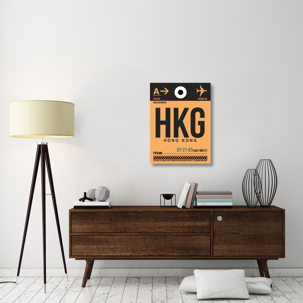 "HKG Hog Kong Luggage Tag 2" Fine Art Print