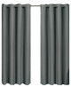 Gulfport Faux Linen Blackout Weave Panels, Gray, 104"x63", Set of 2